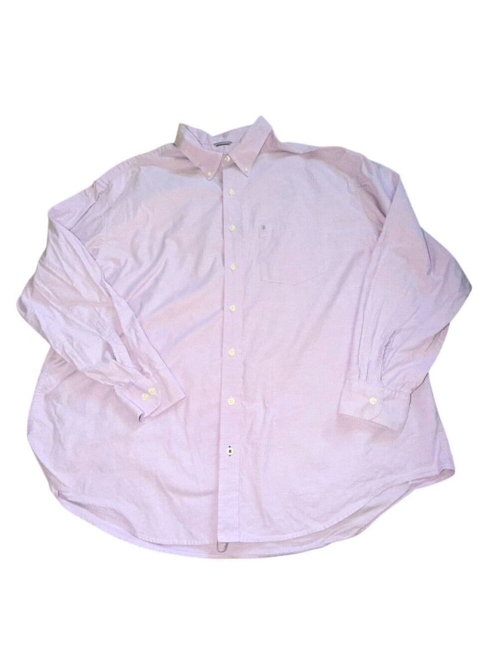 IZOD Saltwater Men’s Long Sleeve Oxford Button Down Shirt Lavender-3XL
